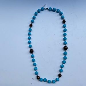 Loft Blue and Brown Necklace